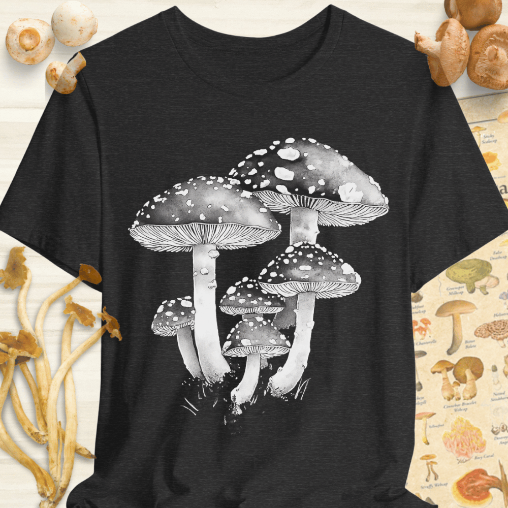 Ink Fungal Essence Tee Dark Grey
