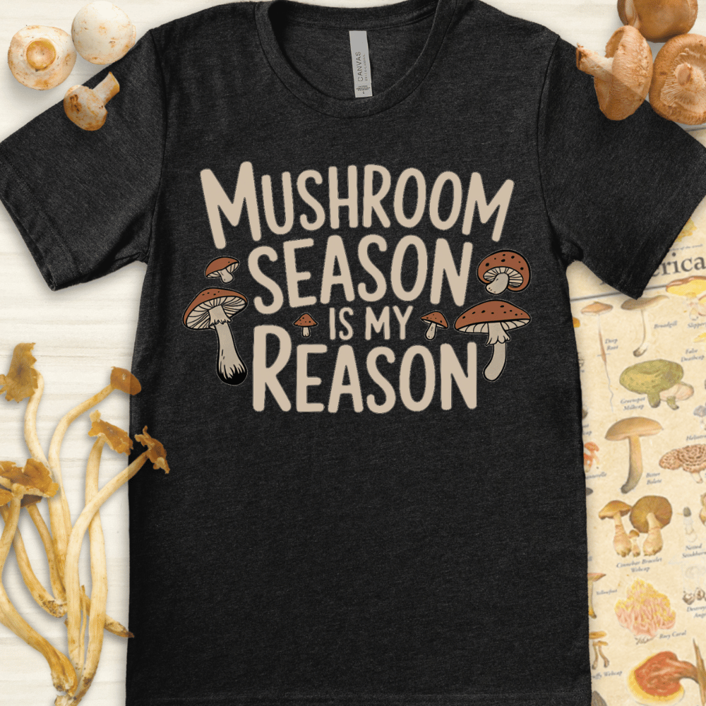 Mushroom Season Tee Dark Grey
