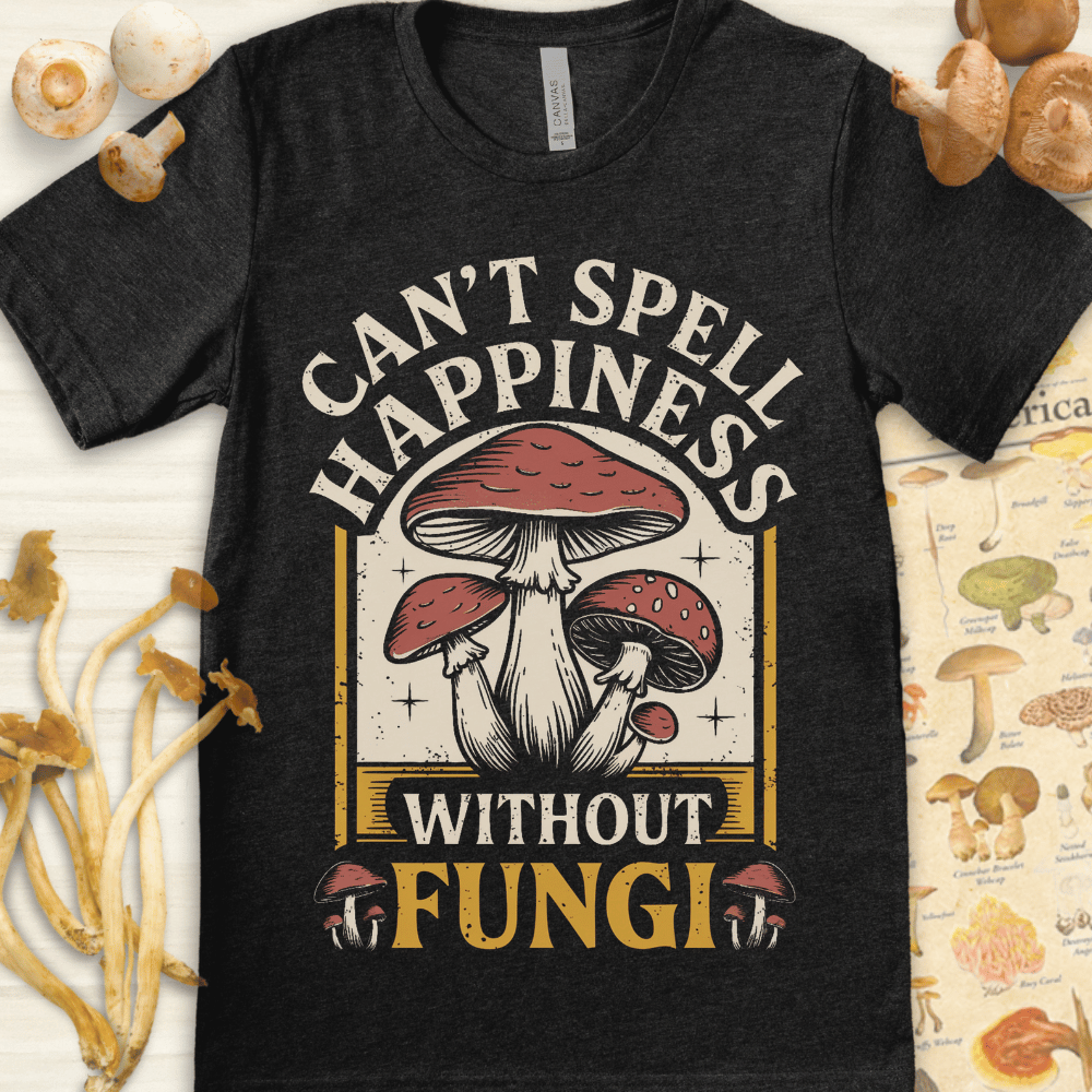 Spell Fungi Tee Dark Grey