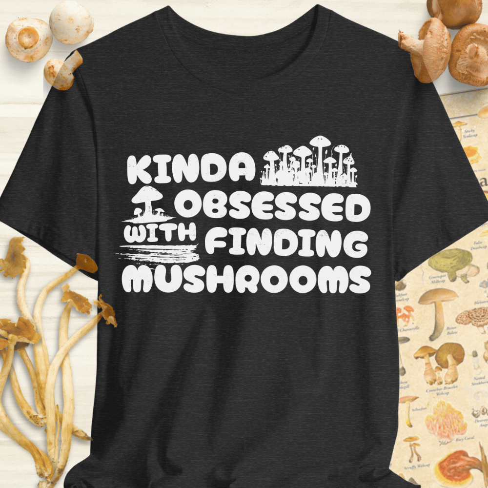 Obsessed Shrooms Tee Dark Grey