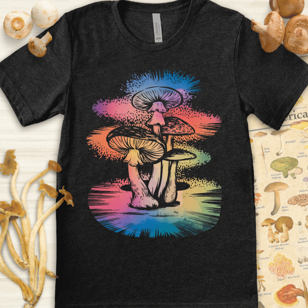 Abstract Fungi Tee Dark Grey