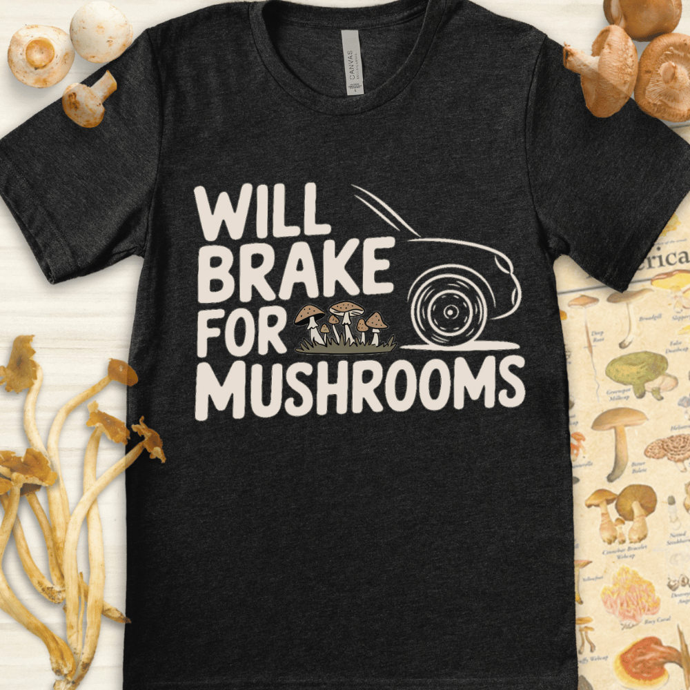 Break Mushrooms Tee Dark Grey