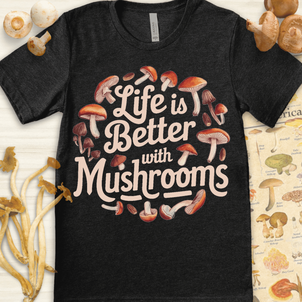 Life Is Better With Tee Dark Grey