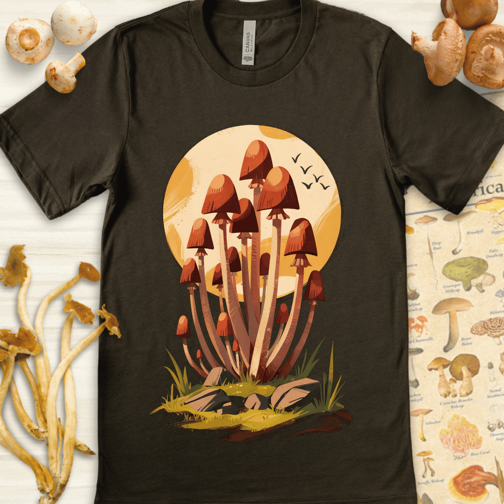 Sunset Cluster Tee Dark Green