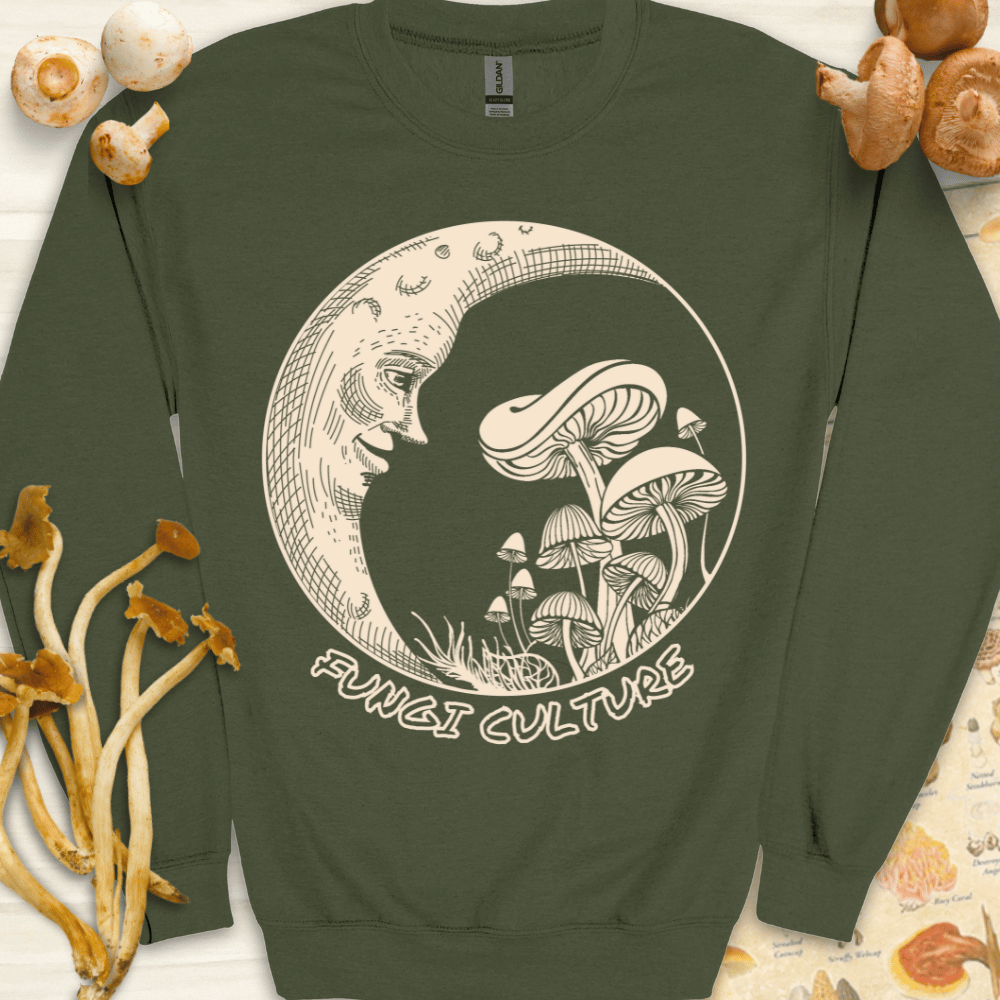 Fungi Culture Luna Sweatshirt Dark Green