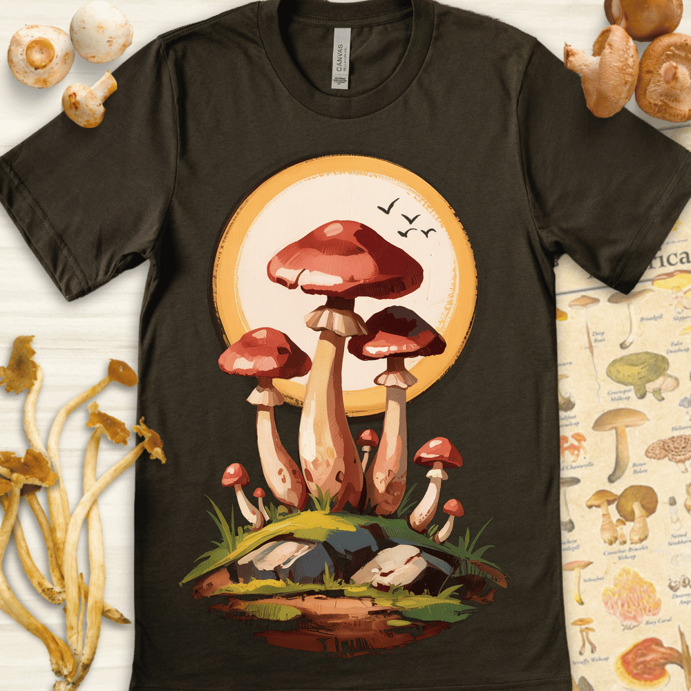 Rocky Fungi Tee Dark Green