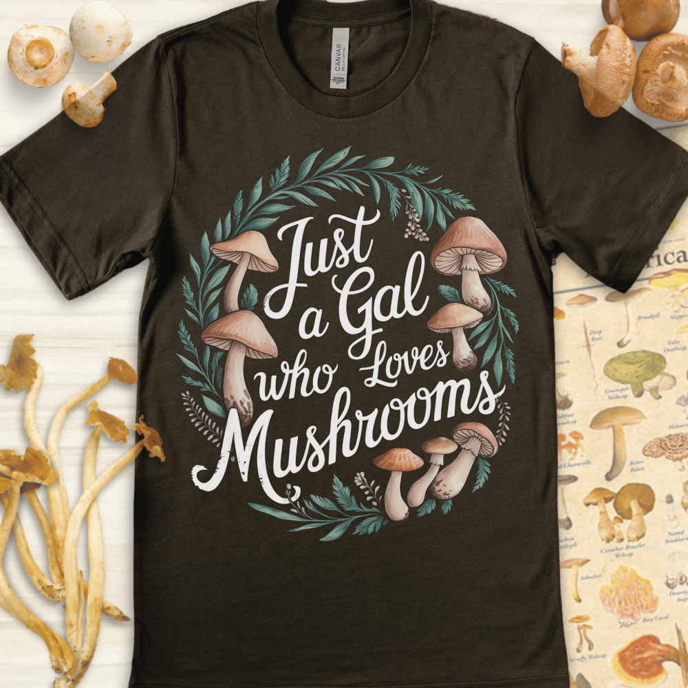Gal Who Loves Tee Dark Green