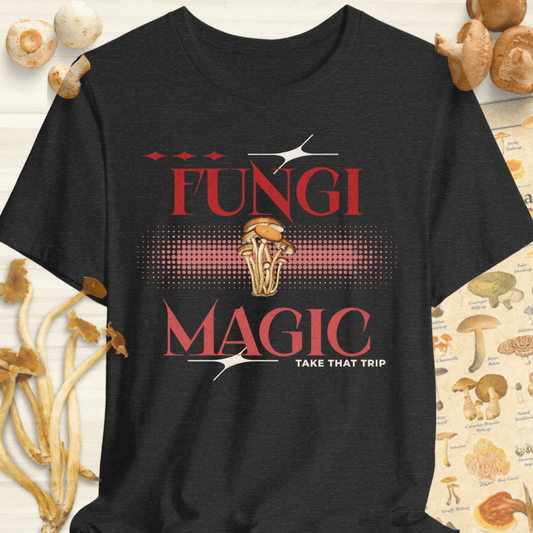 Fungi Magic Tee Dark Grey