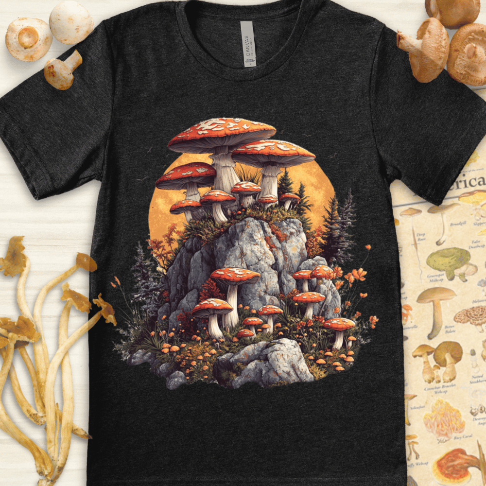 Mushroom Stone Tee Dark Grey