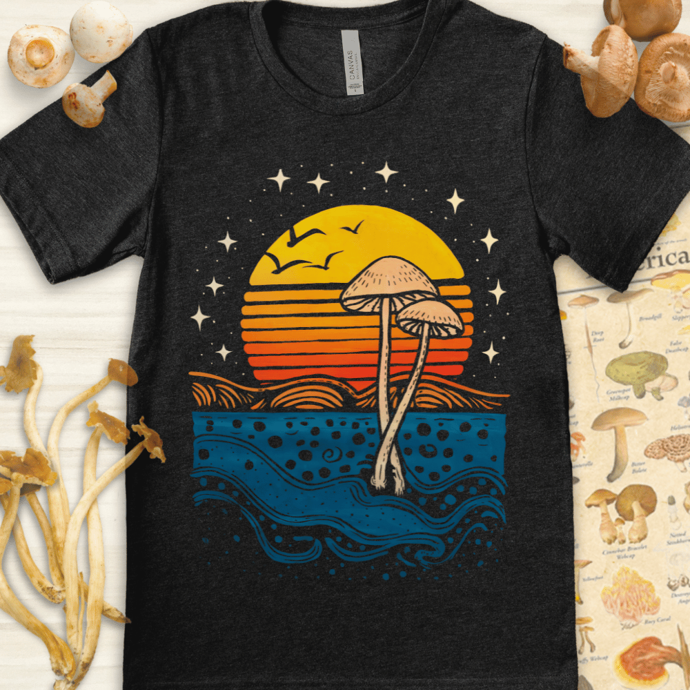 Twilight Fungal Skies Tee Dark Grey
