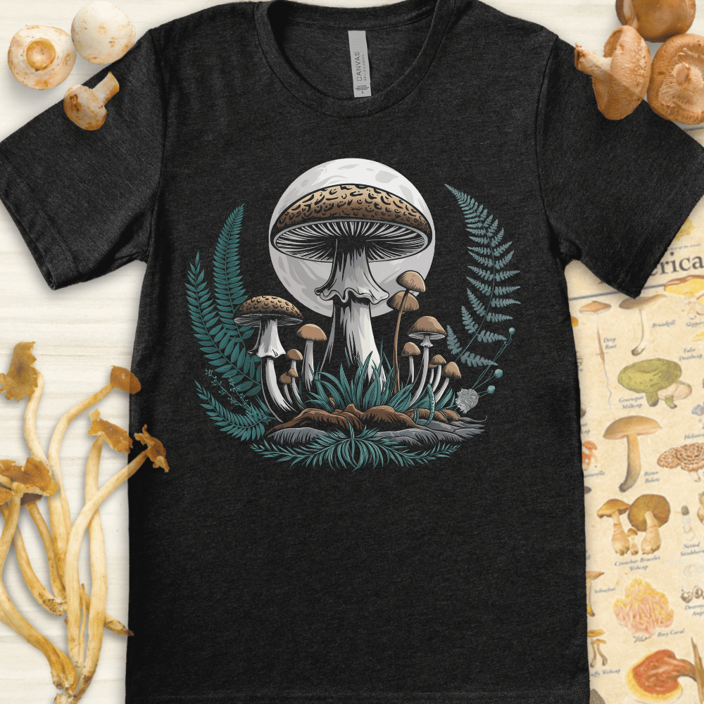 Moonlit Grove Ferns Tee Dark Grey