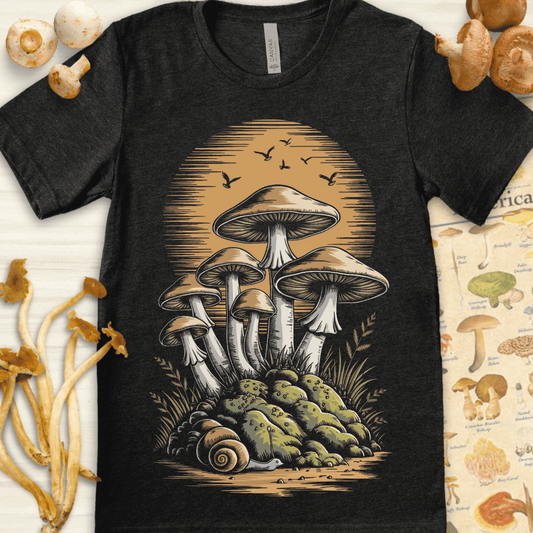 Sunset Snail Tee Dark Grey