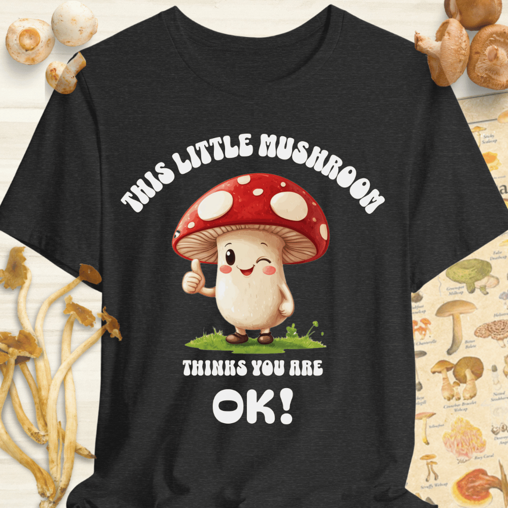 This Little Mushroom1 Tee Dark Grey