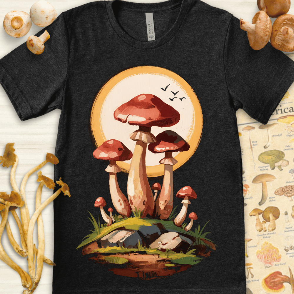 Rocky Fungi Tee Dark Grey