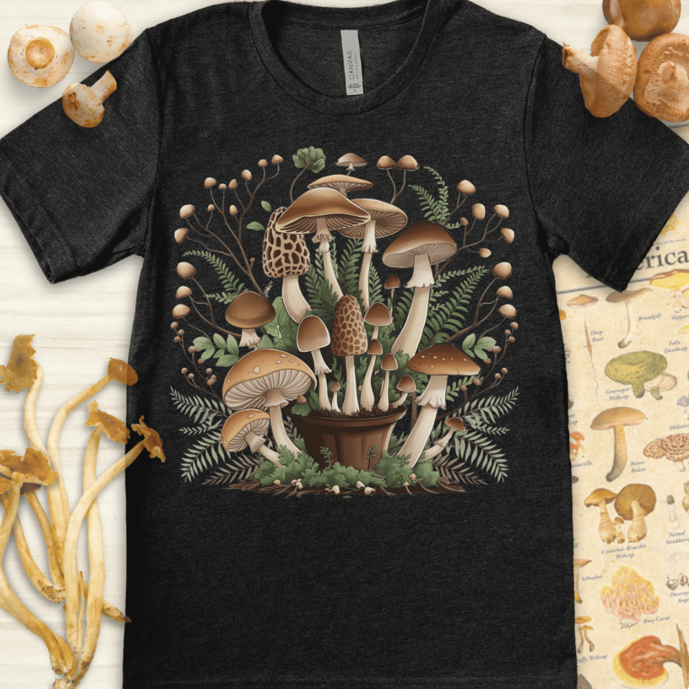 Fungal Arrangement Tee Dark Grey