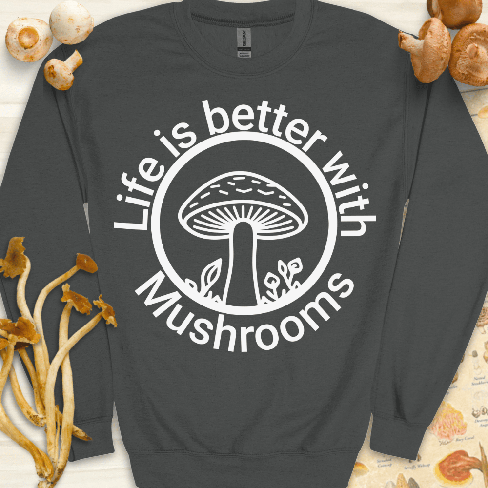 Life Is Better Sweatshirt Dark Grey