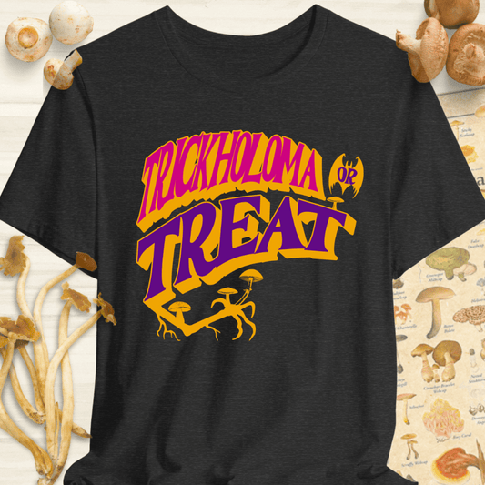Trickholoma or Treat Tee Dark Grey