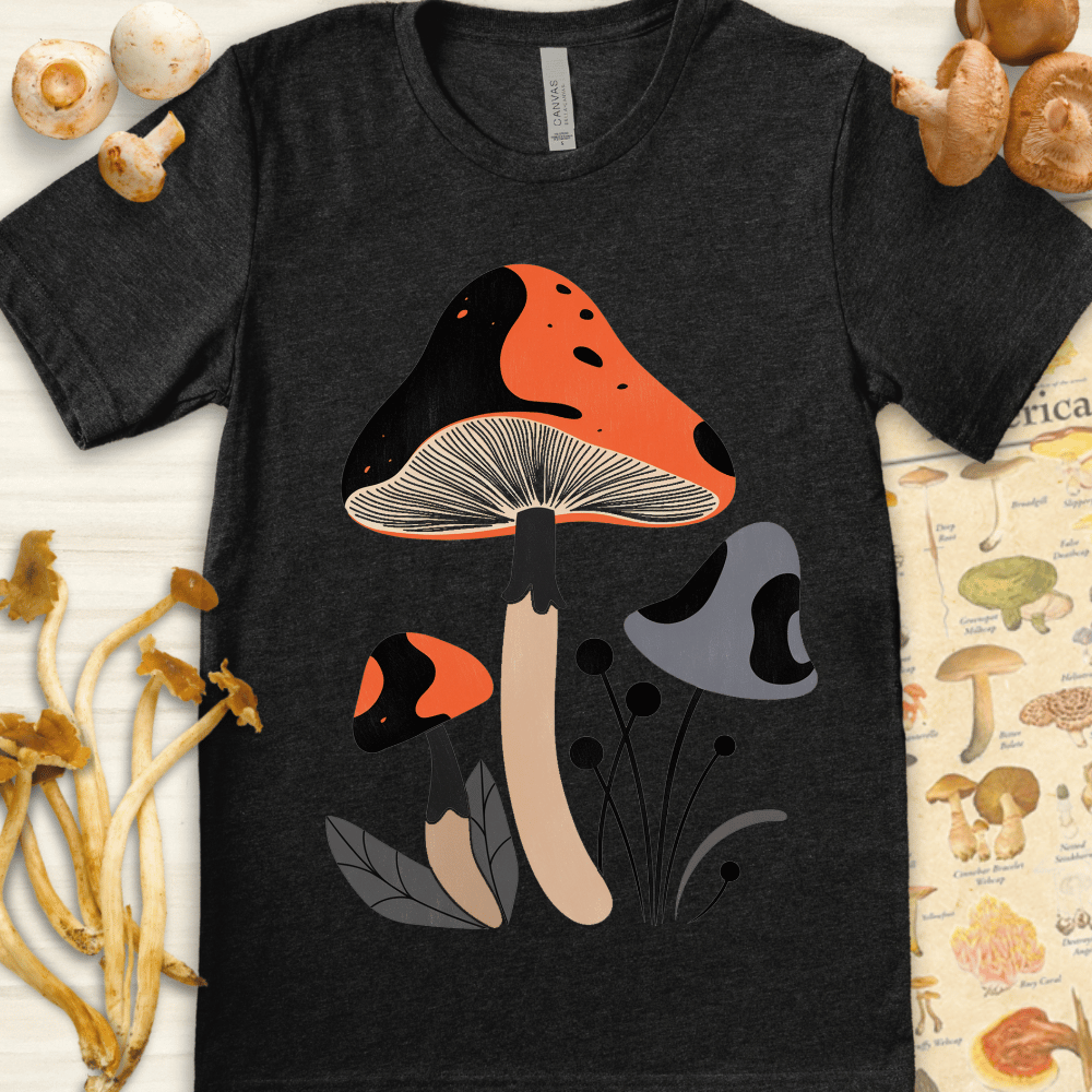 Fungi Flare Tee Dark Grey