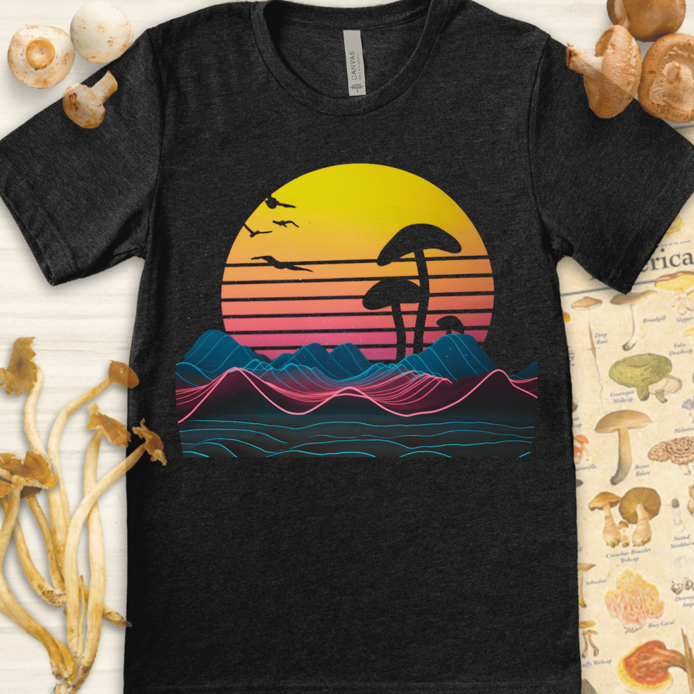 Neon Myco Horizons Tee Dark Grey