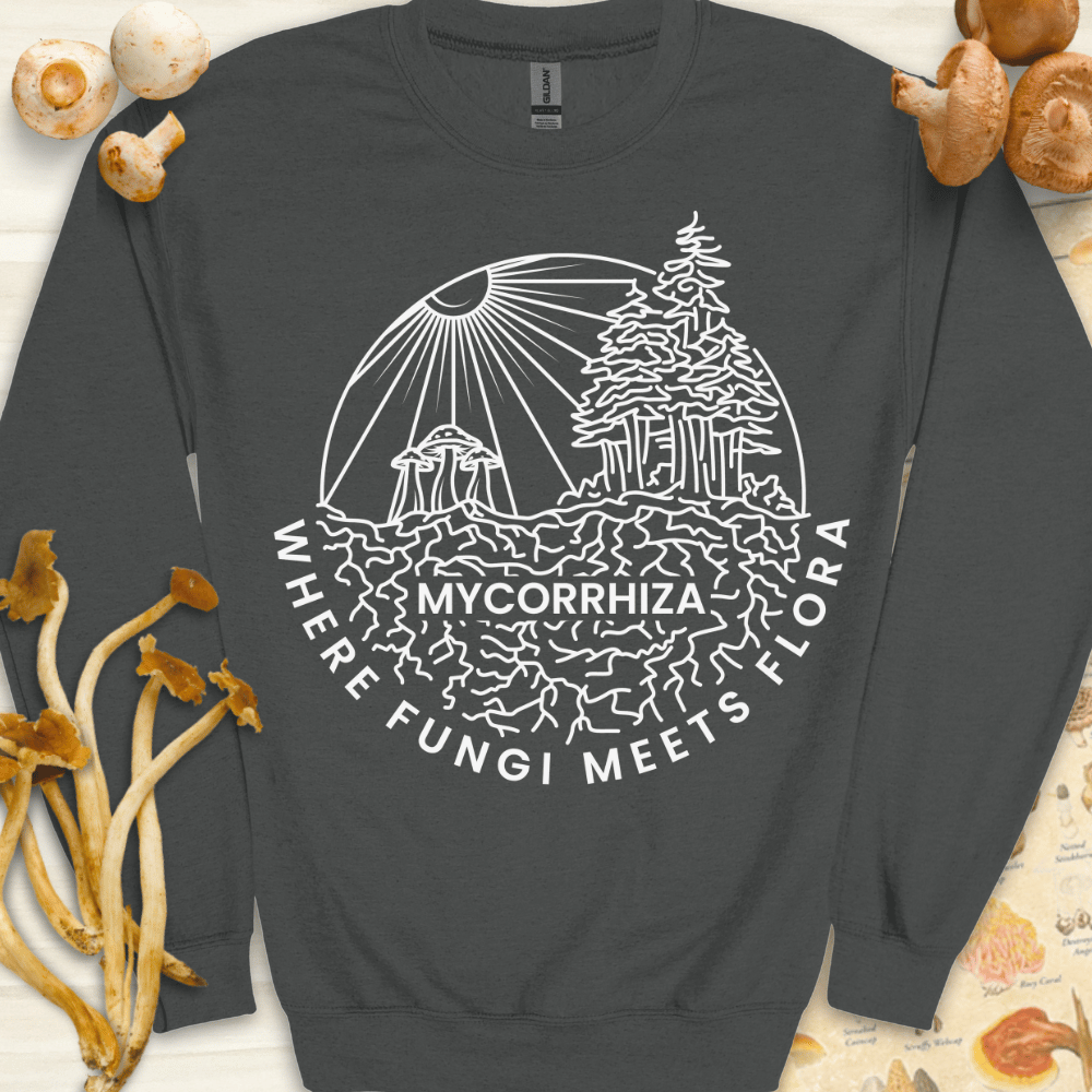 Mycorrhiza Fungi Sweatshirt Dark Grey