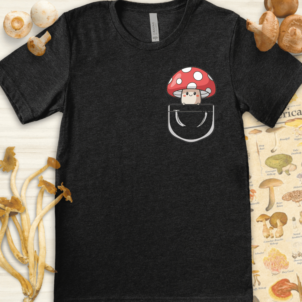 Pocket Shroom Tee Dark Grey