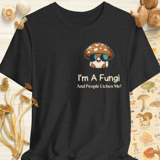 Fungi & People Lichen Me Tee Dark Grey