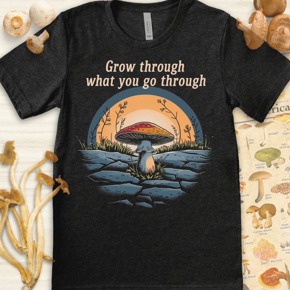 Grow & Go Through Tee Dark Grey
