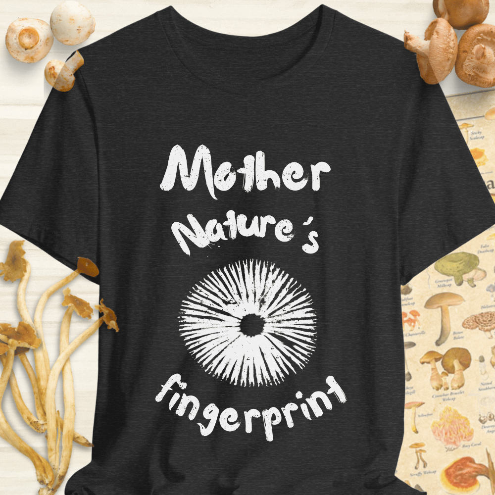Nature's Fingerprint Tee Dark Grey