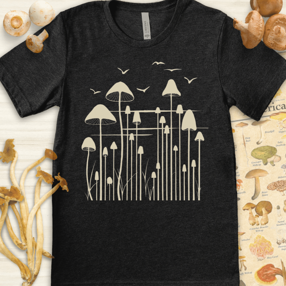 Skyward Shrooms Tee Dark Grey