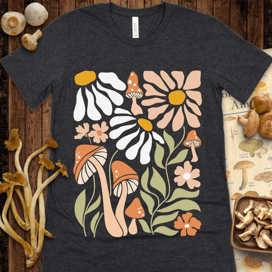 Boho Shroom & Flower Tee