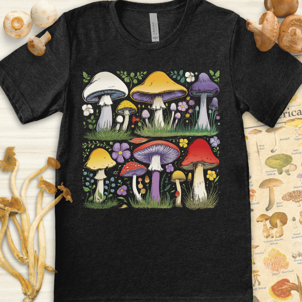 Fungi Fantasy Tee Dark Grey