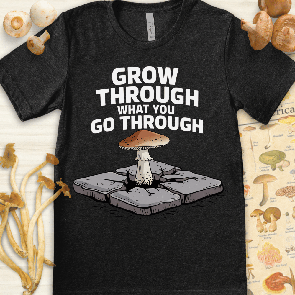Grow And Go Though Tee Dark Grey