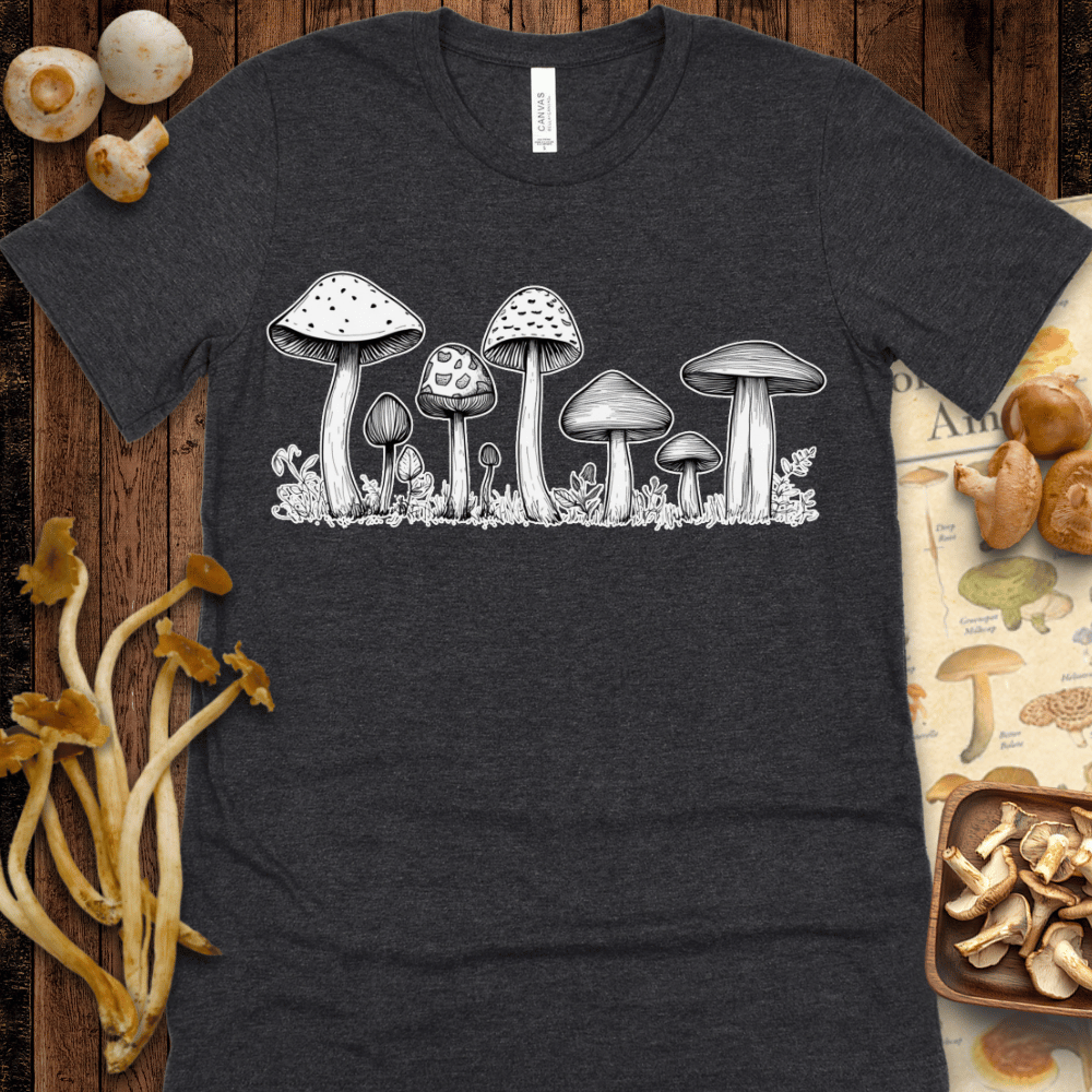 White Fungi Art Tee