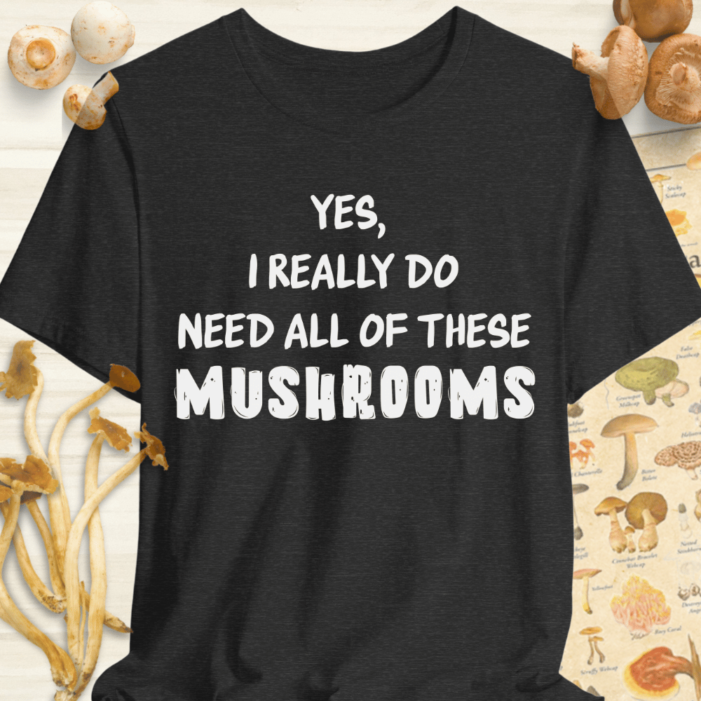 Really Need Shroom Tee Dark Grey