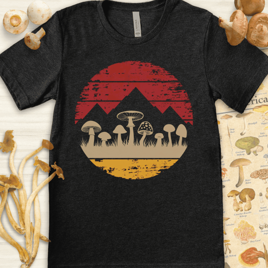 Fungal Sundown Tee Dark Grey