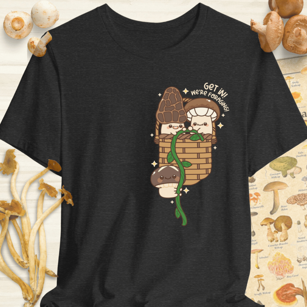 Get In We're Foraging Tee Dark Grey