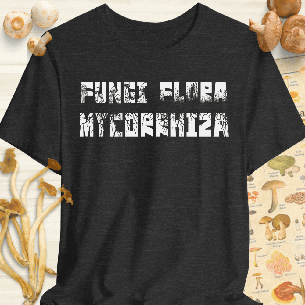 Fungi Flora Tee Dark Grey