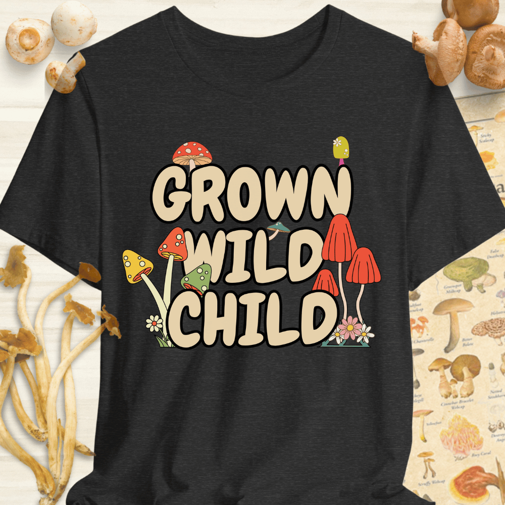 Grown Wild Child Tee Dark Grey