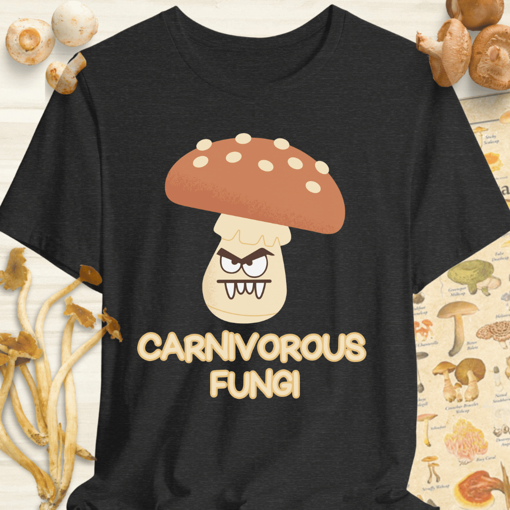 Carnivorous Fungi Tee Dark Grey