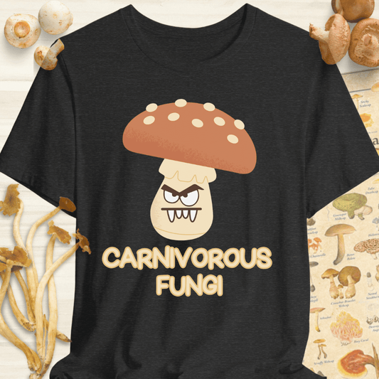 Carnivorous Fungi Tee Dark Grey