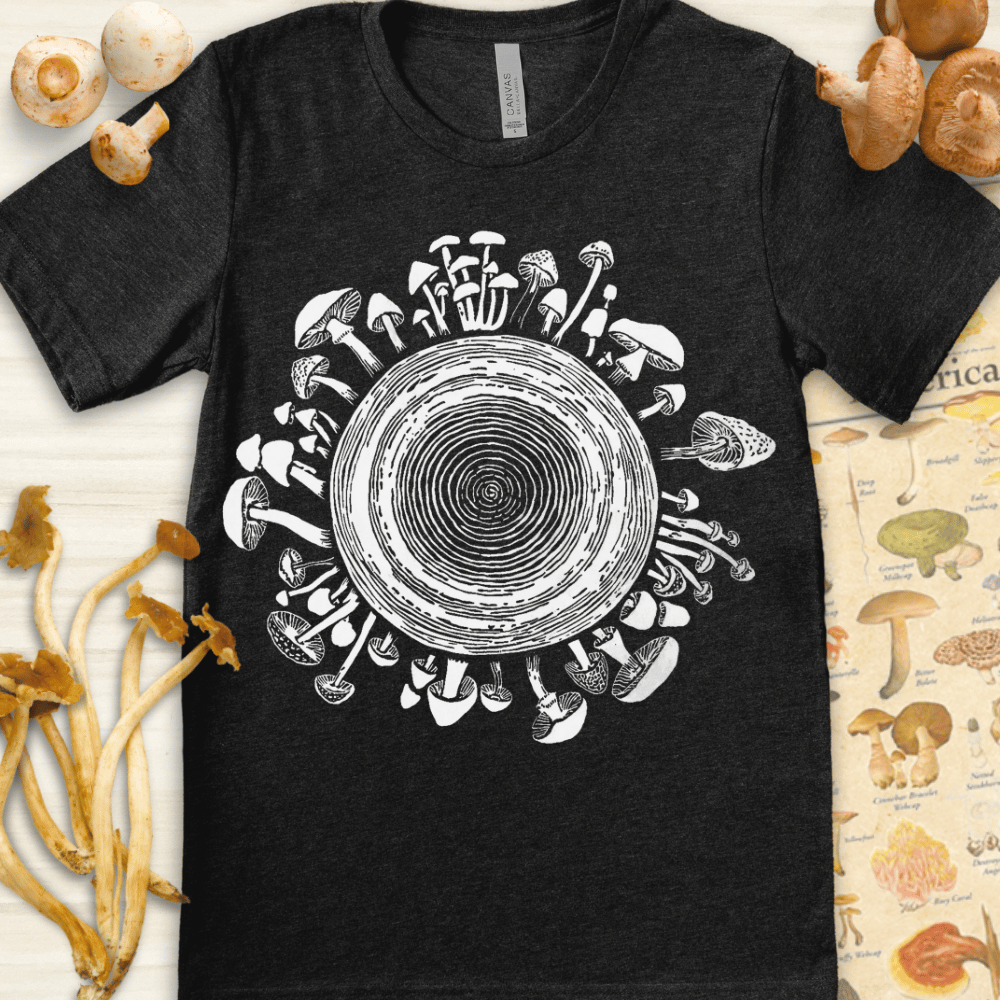 Tree Ring Myco Tee Dark Grey