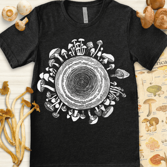 Tree Ring Myco Tee Dark Grey