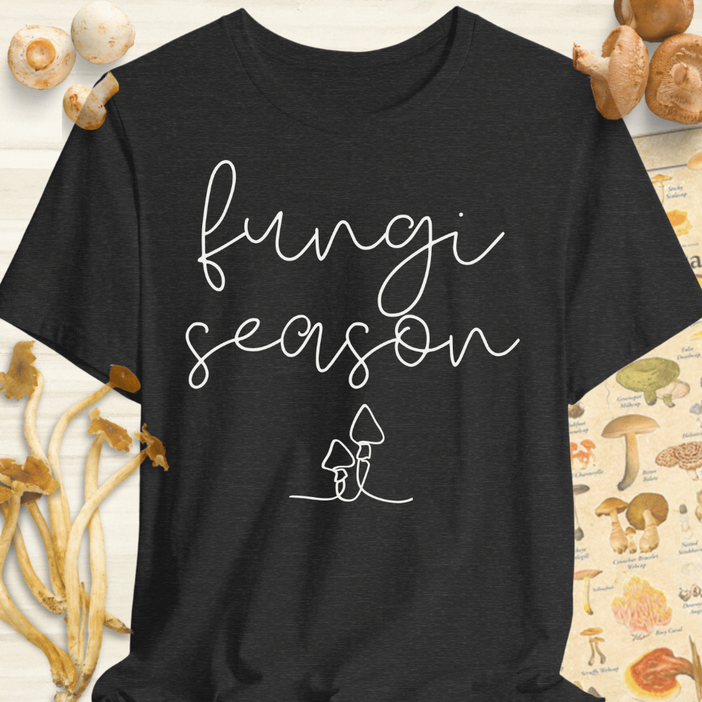 Fungi Season Tee Dark Grey