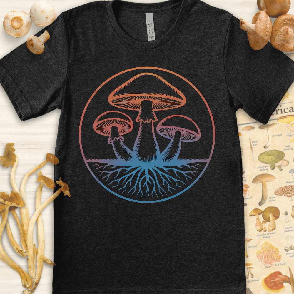 Radiant Fungi Tee Dark Grey