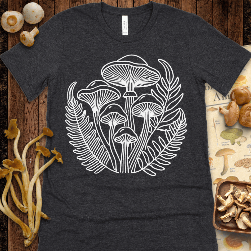 Fungi & Ferns Line Art Tee