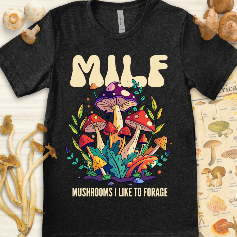 Milf Like To Forage Tee Dark Grey