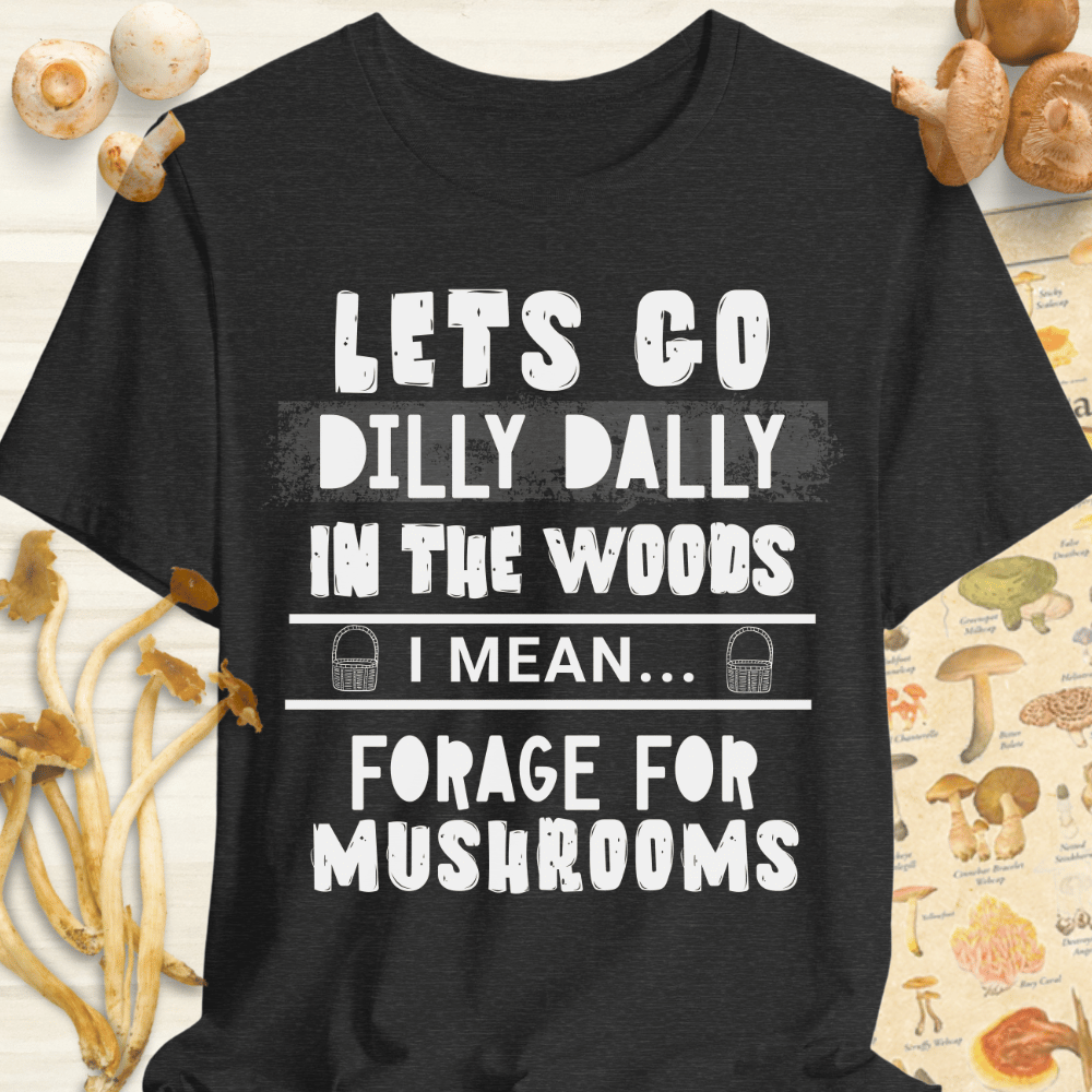 Dilly Dally Foraging Tee Dark Grey