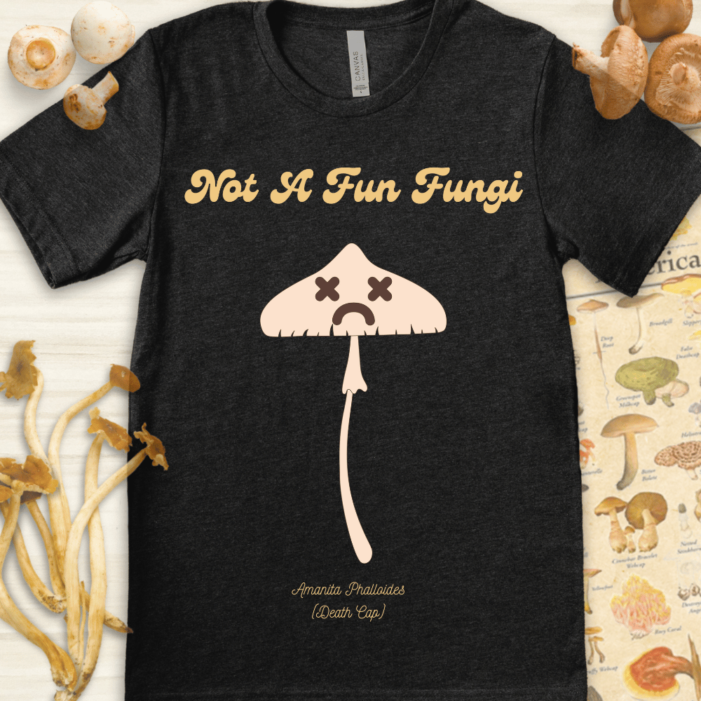 Not A Fun Fungi Tee Dark Grey