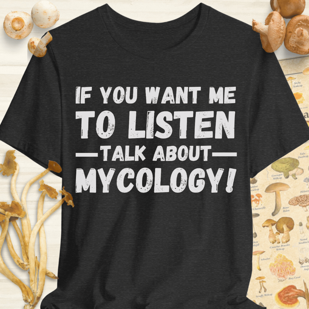 Talk About Mycology Tee Dark Grey