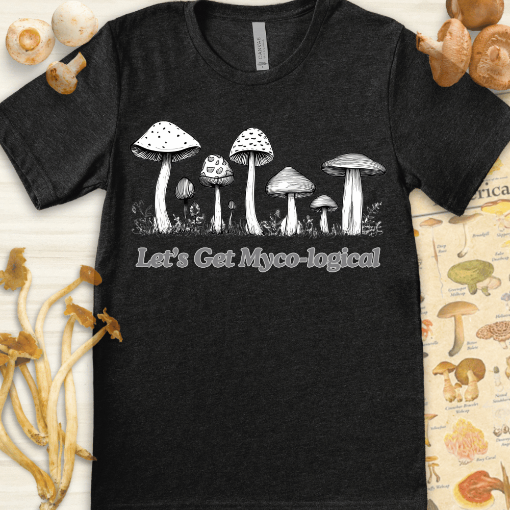 Myco-Logical Fungi Tee Dark Grey